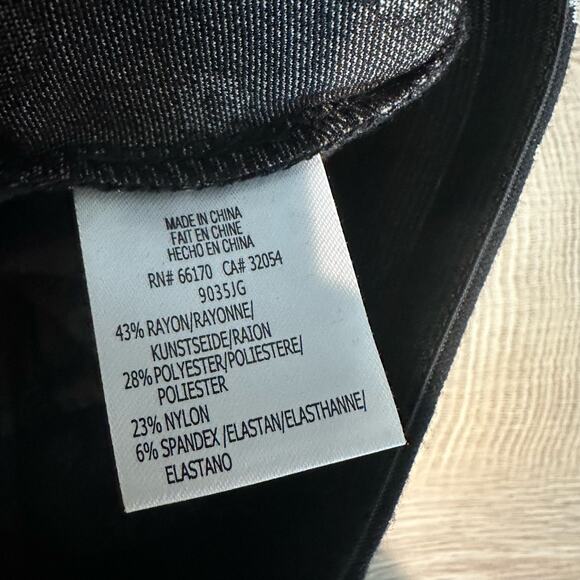 Anthropologie Daisy Print Mikayla Cropped Flare Pull on Pant Black XS - Picture 5 of 10